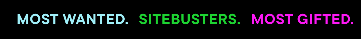 Most Wanted Sitebusters