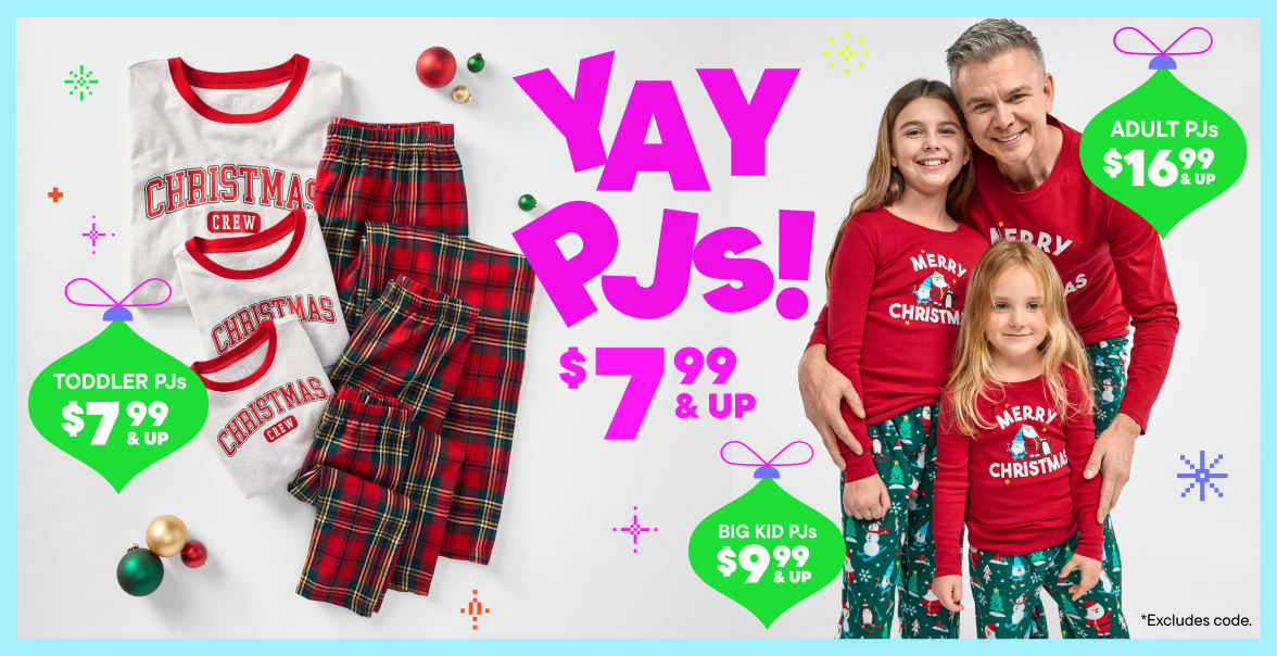 $7.99 & Up Pajamas