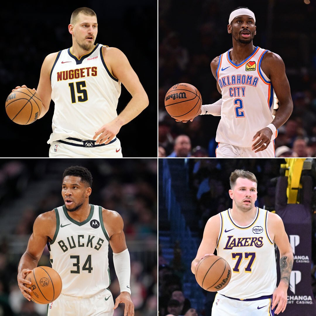 Nikola Jokić, Shai Gilgeous-Alexander, Giannis Antetokounmpo, Luka Dončić Nikola Jokić, Shai Gilgeous-Alexander, Giannis Antetokounmpo, Luka Dončić