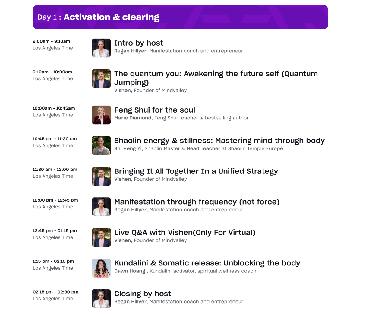 Mindvalley Spiritual Summit 2025