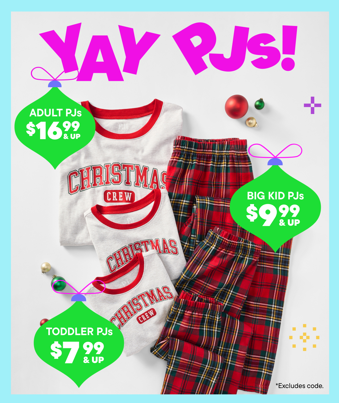 $7.99 & Up Pajamas
