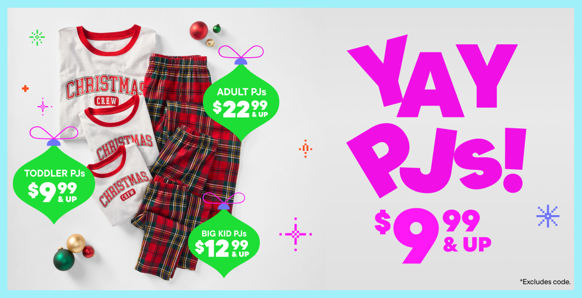 $9.99 & Up Pjs