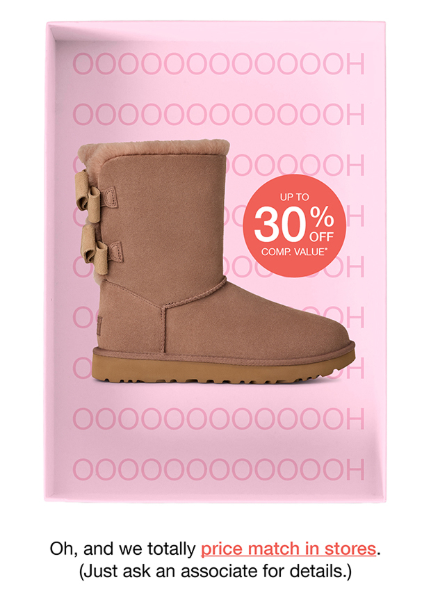 UP TO 30% OFF COMP. VALUE*