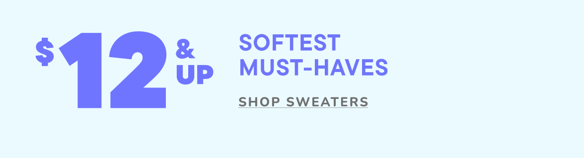$12 & Up Sweaters