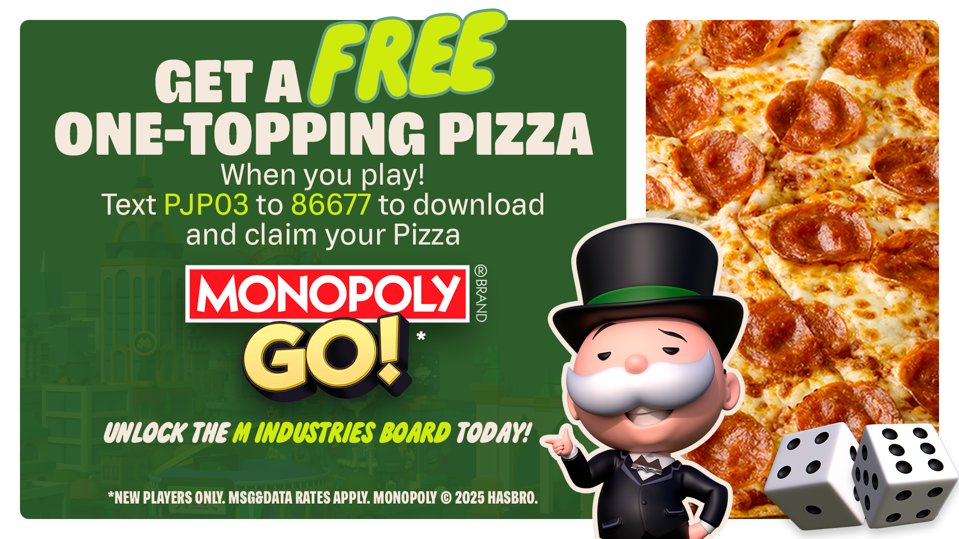 Claim your free pizza today!