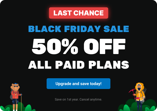 Last chance on our Black Friday Sale