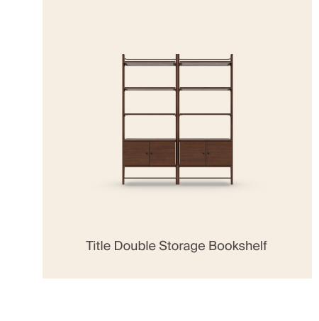 Title Double Storage Bookshelf