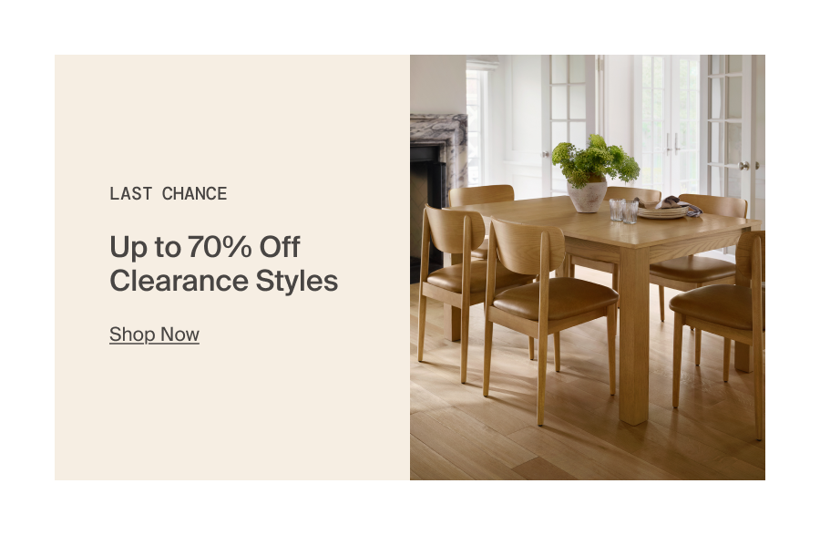 Last Chance. Shop Now