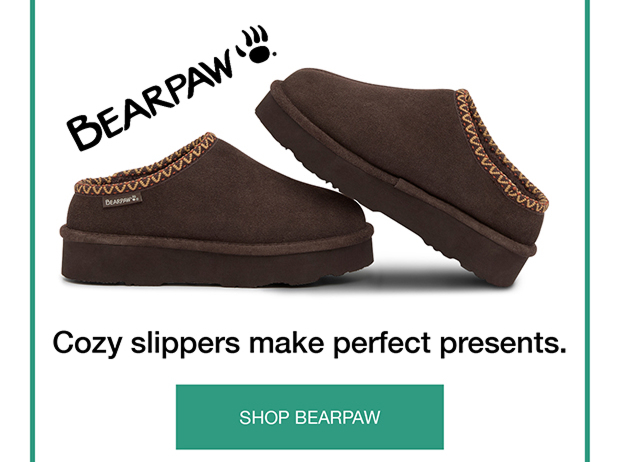 Cozy Slippers make perfect presents | Shop Bearpaw