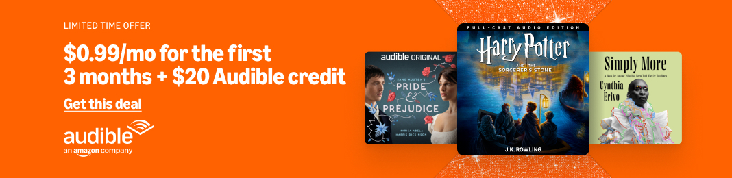For a limited time, get Audible for just 99¢/month for 3 months.