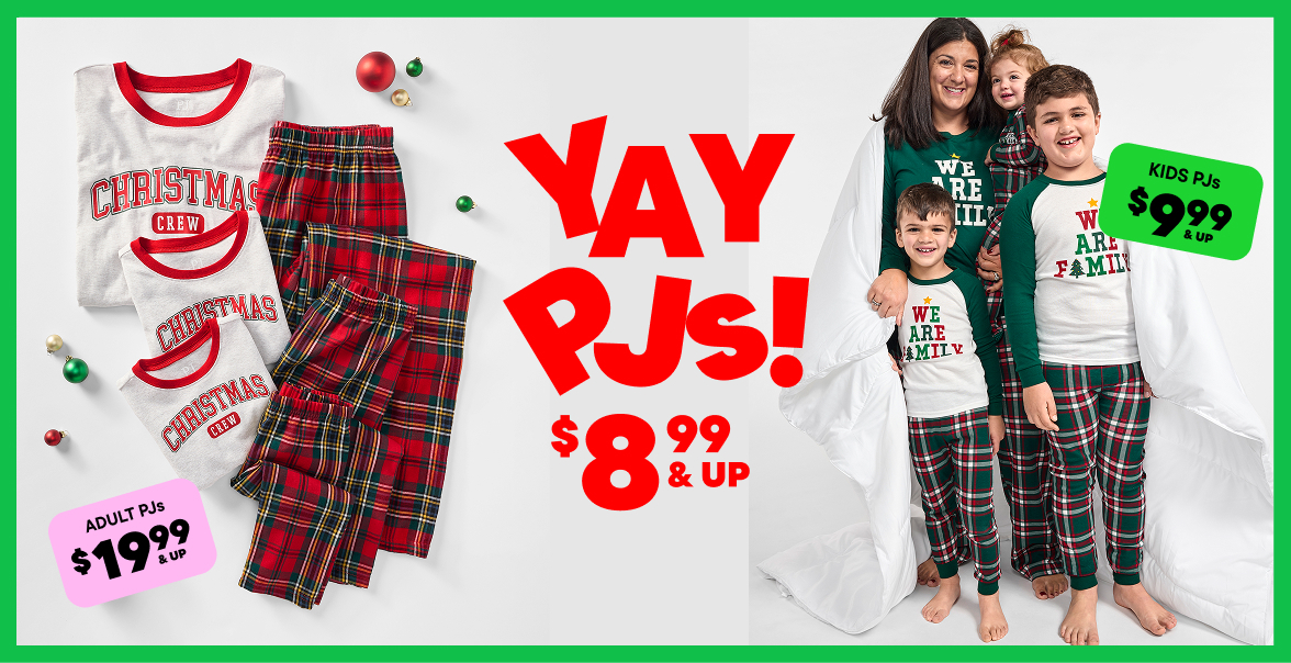 $8.99 & Up Pjs