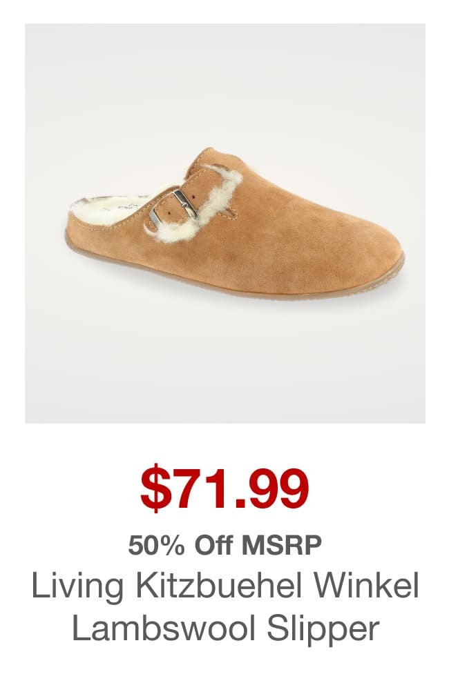 Living Kitzbuehel Unisex Winkel Lambswool Slipper