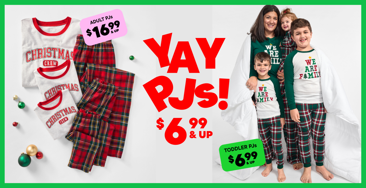 $6.99 & Up All Pajamas