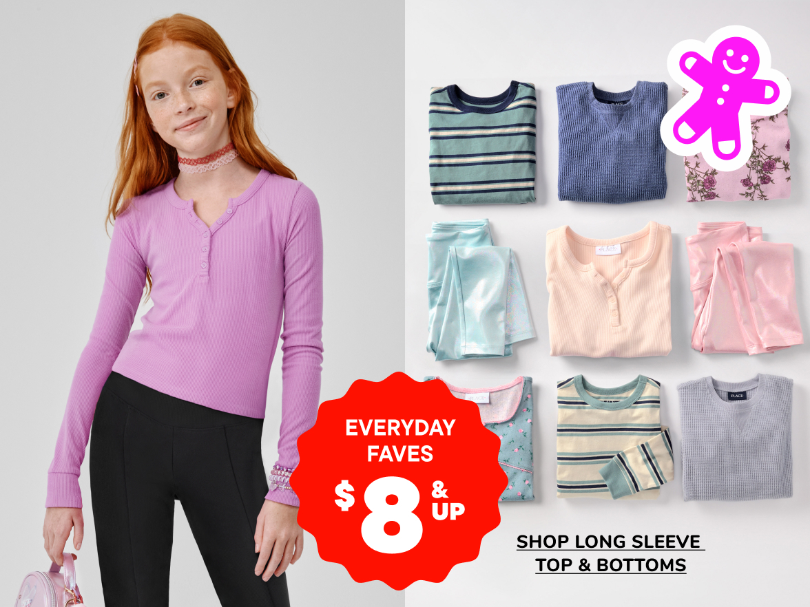 $8 & Up Long Sleeve tops 