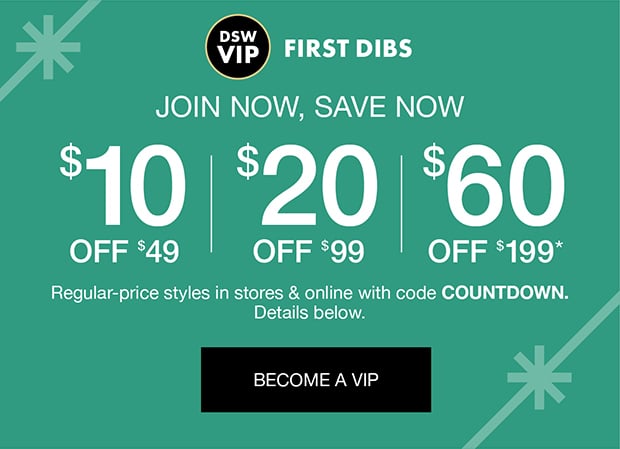 Join And Save Now | $10 Off $49, $20 Off $99, $60 Off $199* with code COUNTDOWN