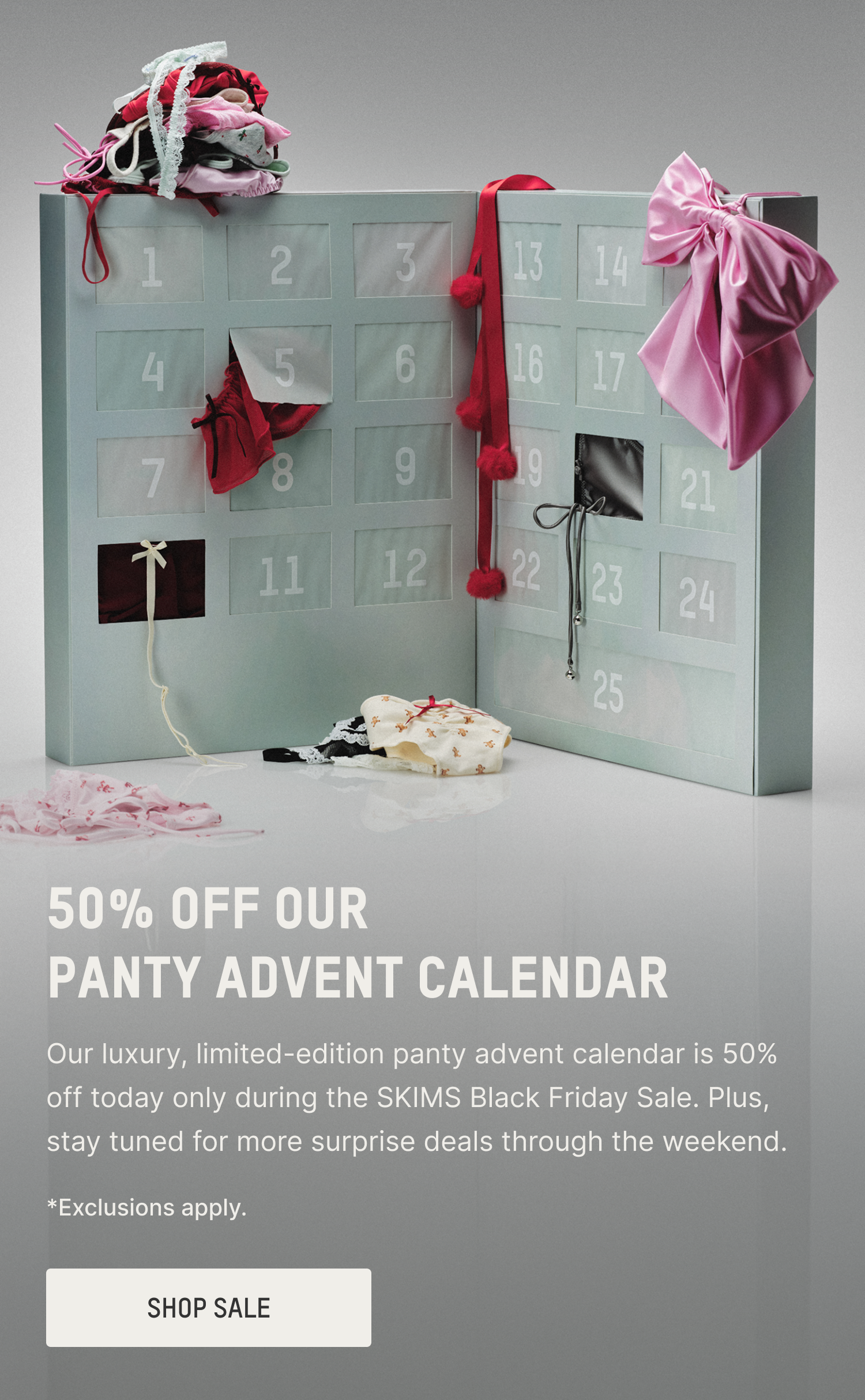 50% OFF OUR PANTY ADVENT CALENDAR