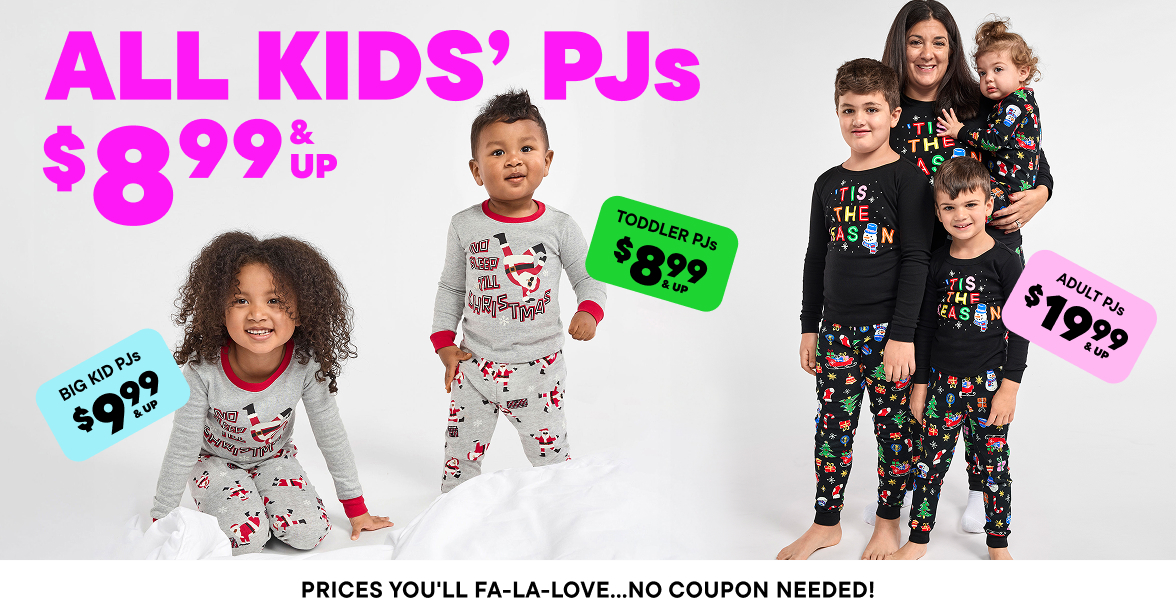 $8.99 & Up Pjs