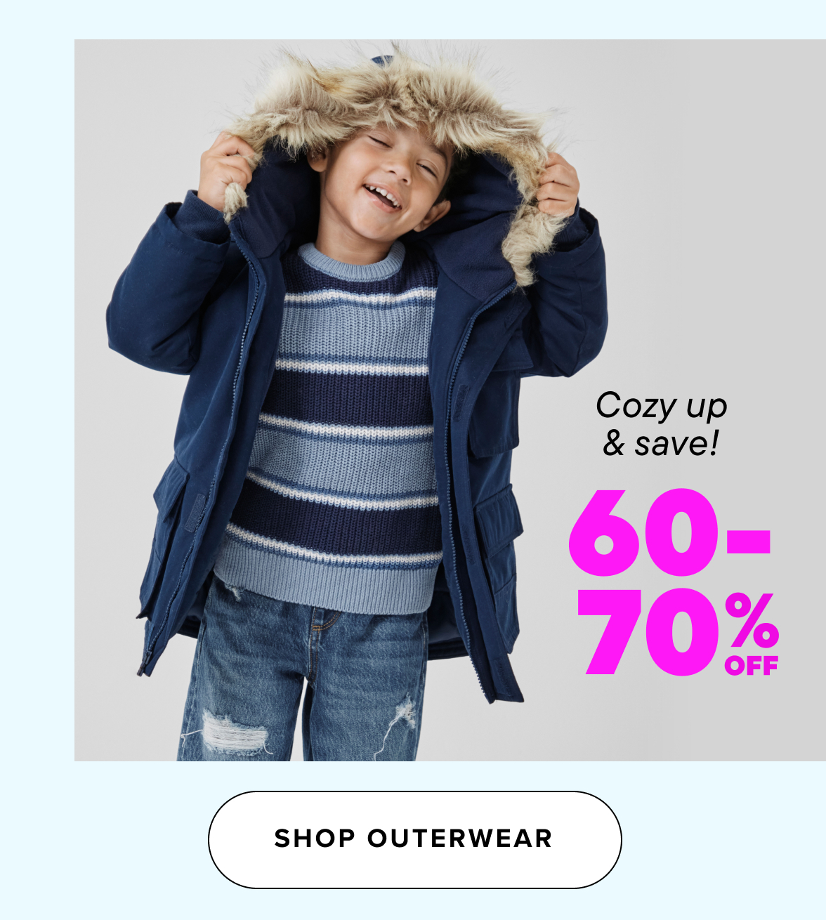 60-70% off Outerwear