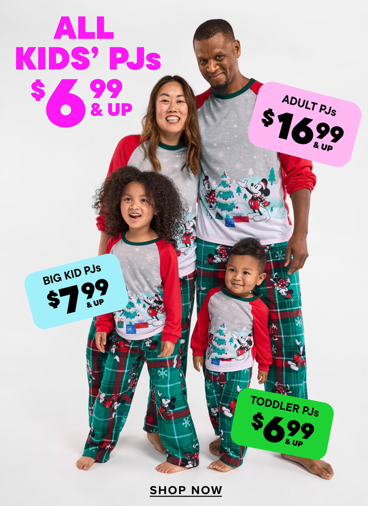 $6.99 & Up All Kids Pajamas