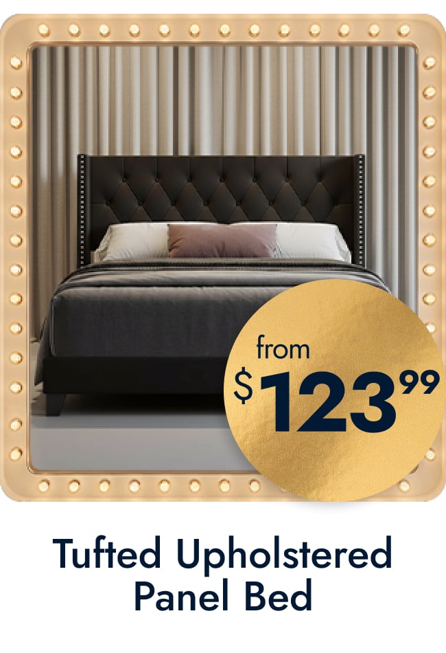 Homer Tufted Upholstered Panel Bed