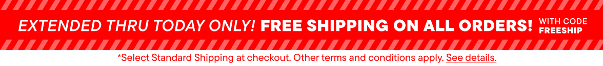 Today Only! Free Shpping On All Order