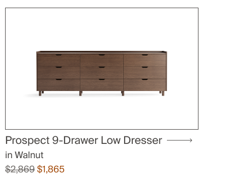 Prospect 9-Drawer Low Dresser