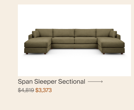 Span Sleeper Double Storage Sectional