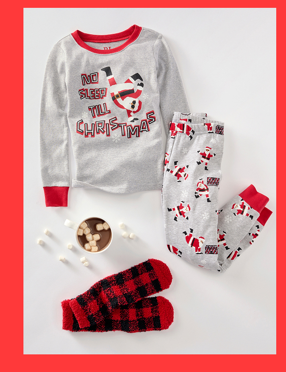 Matching Kids Pajamas - No Sleep Till Christmas Collection