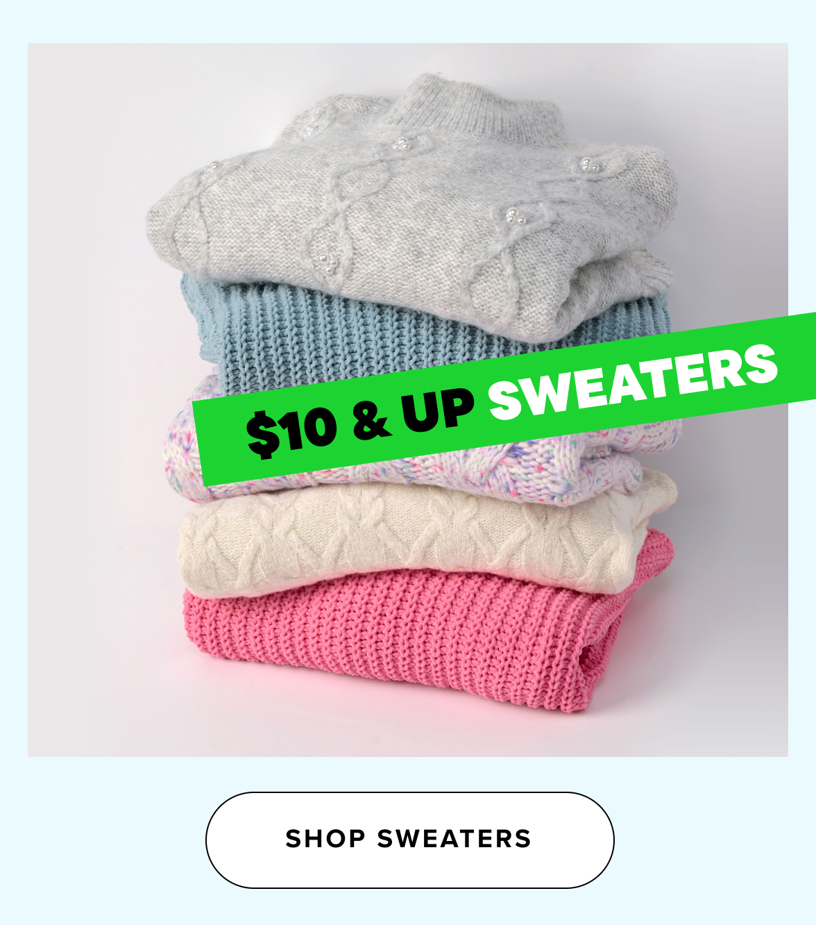 $10 & Up Sweaters