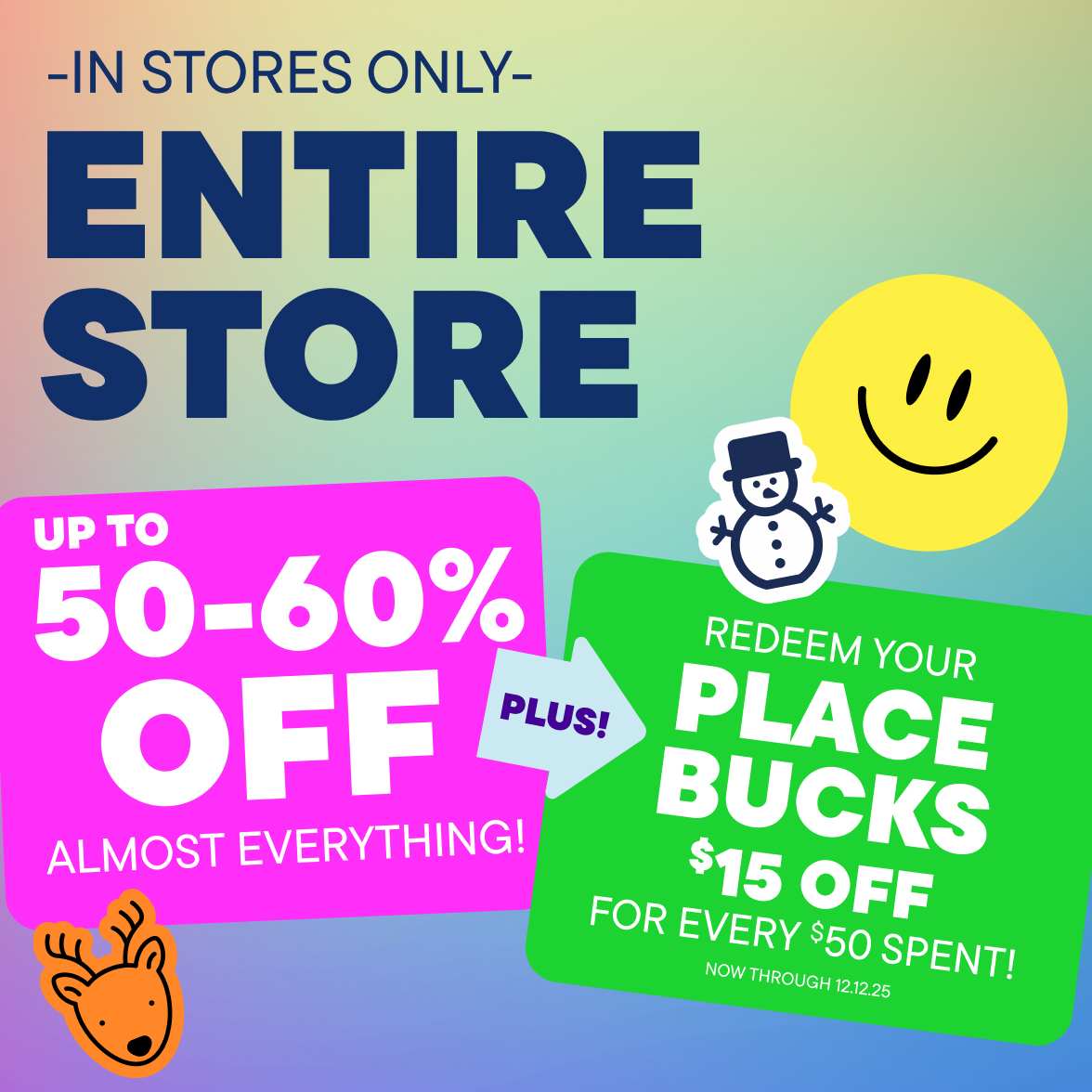 Up to 50-60% Off Almost Everything