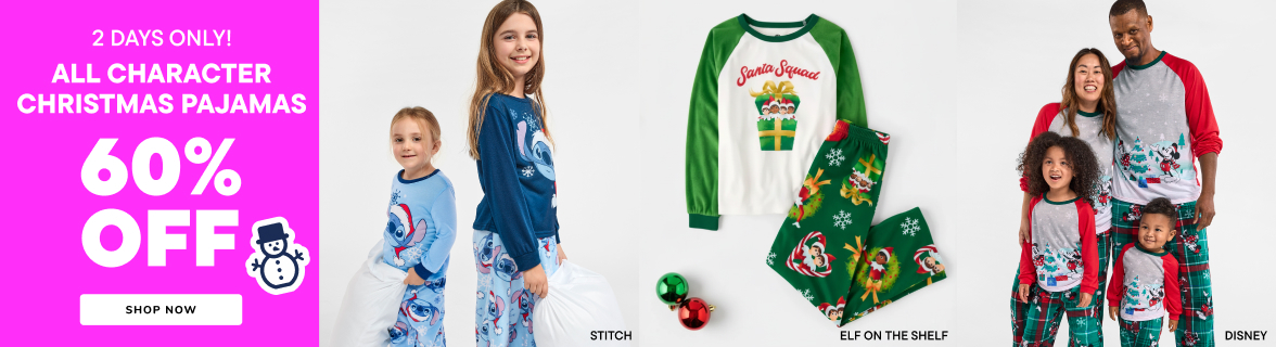 60% off Character Shop Pajamas