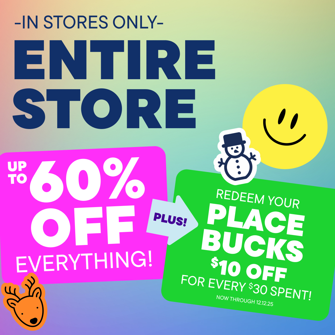 Up to 60% Off Entire Store 