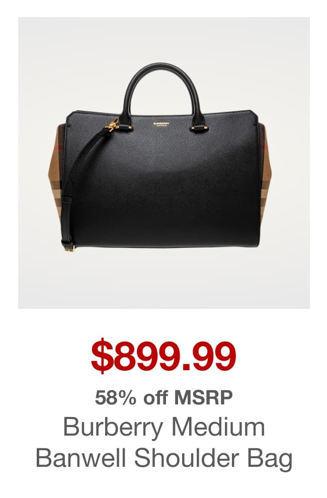 Burberry Medium Banwell Shoulder Bag