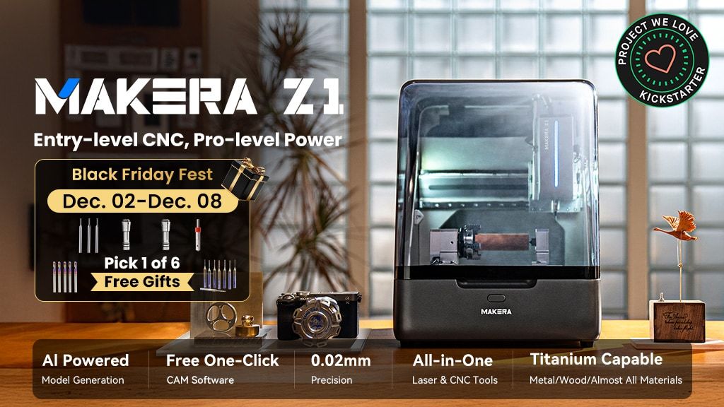 Makera Z1 Desktop CNC: Entry-level CNC, Pro-level Power