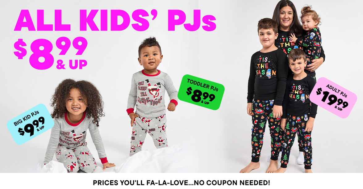 $8.99 & Up PJs