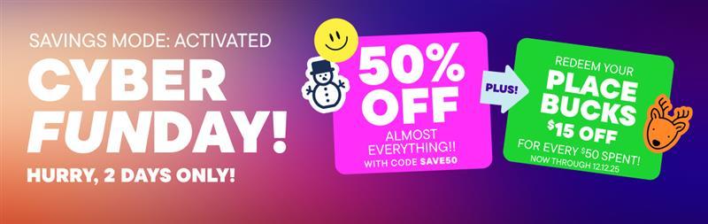 50% off Almost Everything