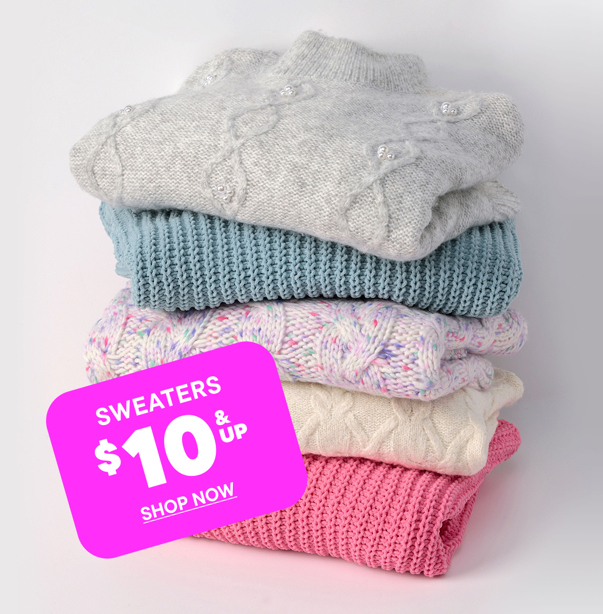 $10 & Up Sweaters