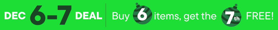 Buy 6 items, get the 7th Free