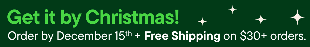 Get it by Christmas! Order by 12/15