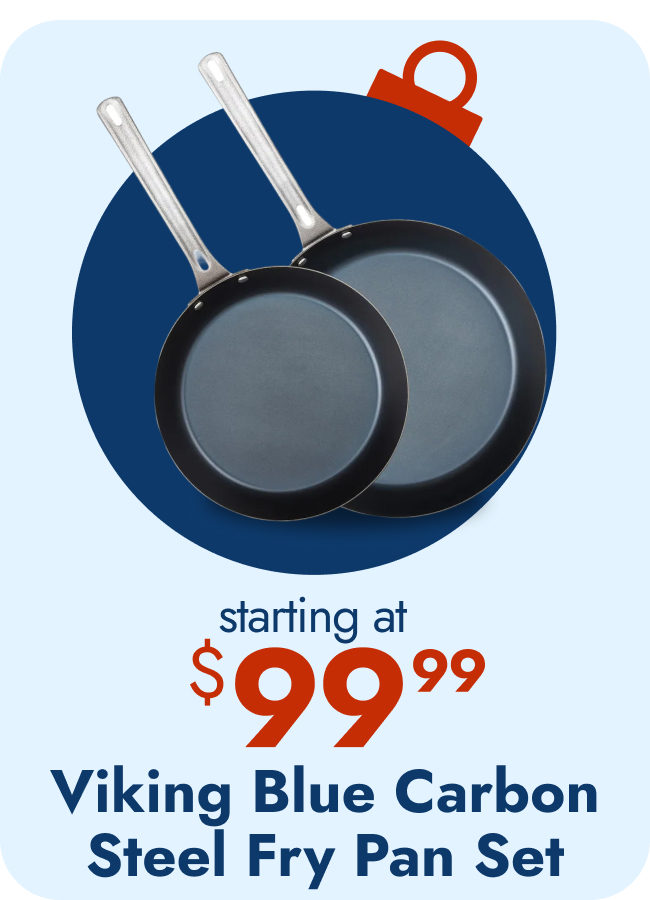 Viking 2-Piece Blue Carbon Steel Fry Pan Set
