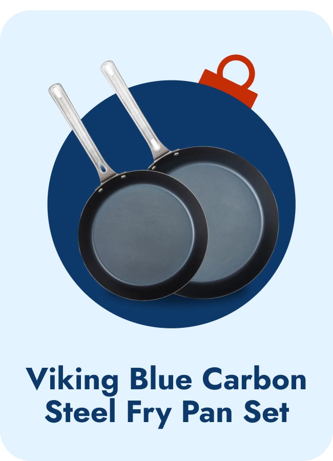 Viking 2-Piece Blue Carbon Steel Fry Pan Set