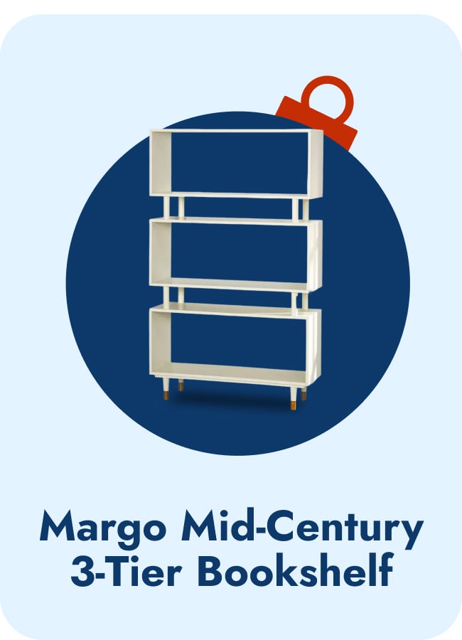Simple Living Margo Mid-Century Modern 3-tier Bookshelf