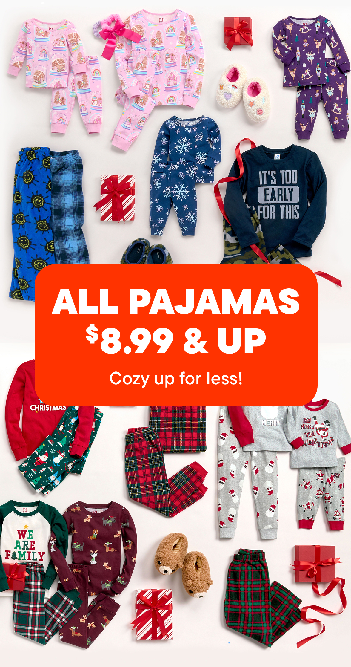 $8.99 & Up Pajamas 