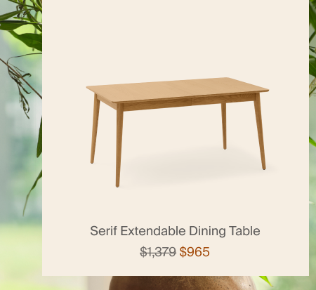 Serif Extendable Dining Table 