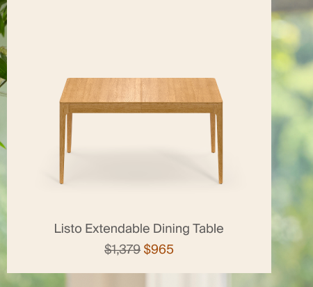 Listo Extendable Dining Table