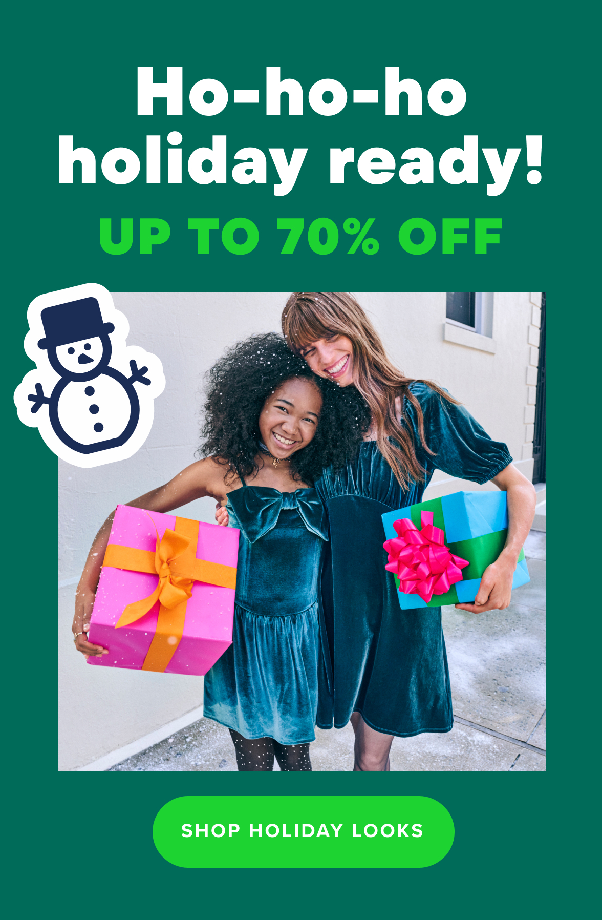 Up to 70% Off Holiday Ready Looks