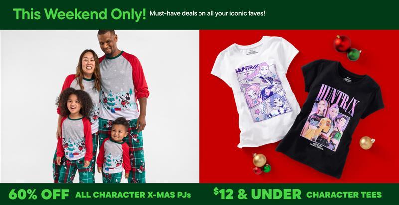 60% off Character Shop Pajamas