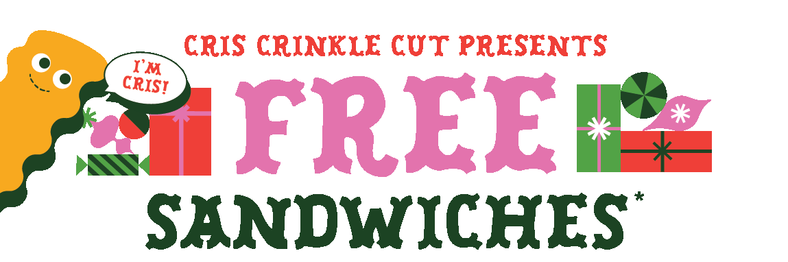 Cris Crinkle Cut Free Sandwiches