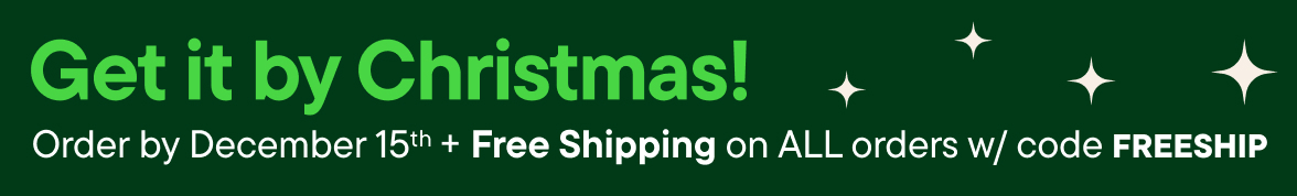 Get it by Christmas! Order by 12/15