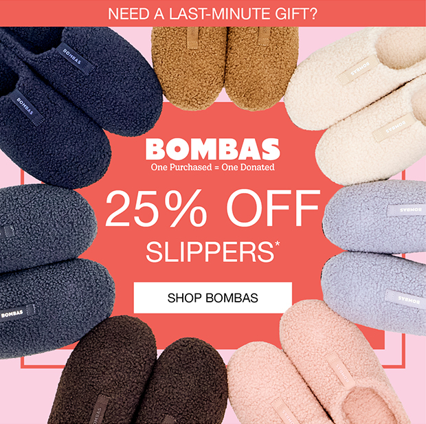 25% OFF Slippers | Shop Bombas